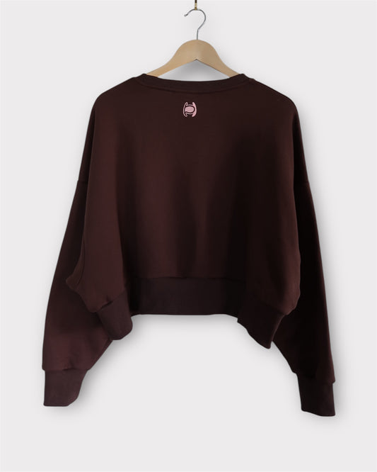 Signature Logo Cropped Sweatshirt