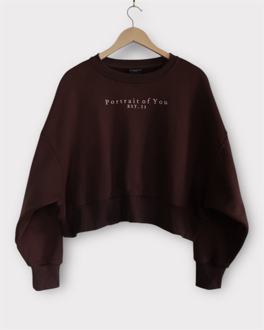 Signature Logo Cropped Sweatshirt